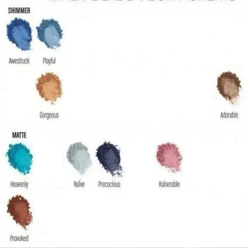 Younique mineral loose eyeshadow pigments